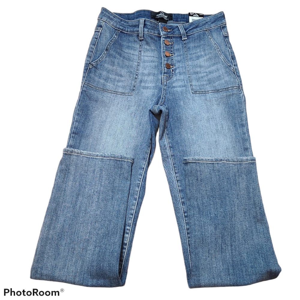 NWOT Jordache  high rise button front denim jeans size 8